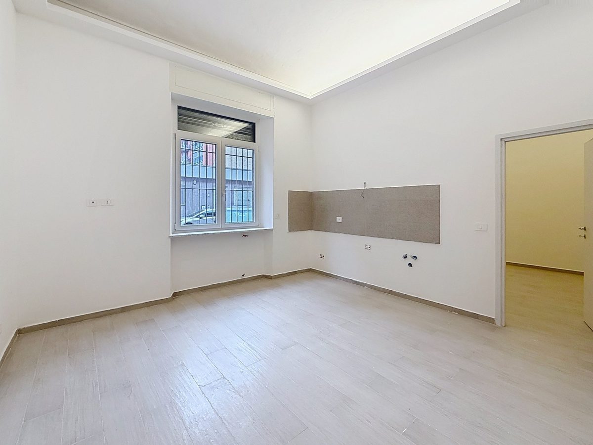 Soggiorno con cucina a vista